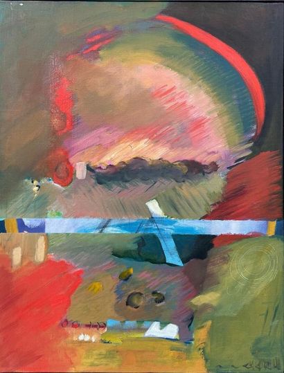 null Marie-Geneviève HAVEL (1931-2017)

Composition abstraite, 1995

Huile sur toile,...