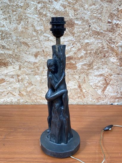null M. BART

Resin lamp stand representing a naked woman embracing a tree trunk,...