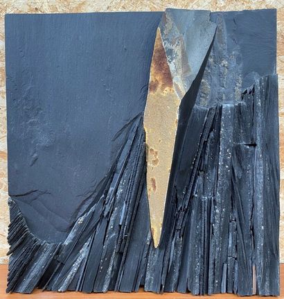 null Pierre MARTIN 

Needle II 

Abstract wall composition in slate. Titled on the...