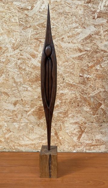 null SYLVAL

Foufoune 

Epreuve en chêne sculpté, signé en creux. 

Haut. 70 cm (Sans...