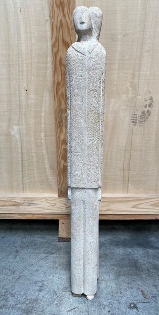null CONTEMPORARY SCHOOL

Couple 

Proof in limestone.

Height 87 cm.

(accident,...