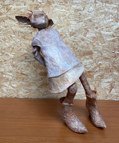 null CONTEMPORARY SCHOOL

Young girl with a key

Polychrome paper maché

Height 79...