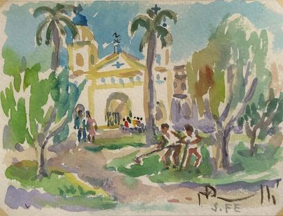 null Modern school 

Santa Fe

Watercolor, signed and located lower right. 

15 x...