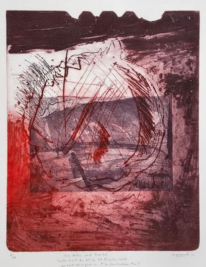 null Marie-Geneviève HAVEL (1931-2017)

Set of five framed engravings : 

- "Elegy...