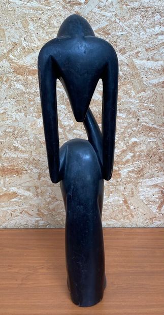 null CONTEMPORARY SCHOOL

The thinker

Proof in black lacquered wood

Height 72 ...