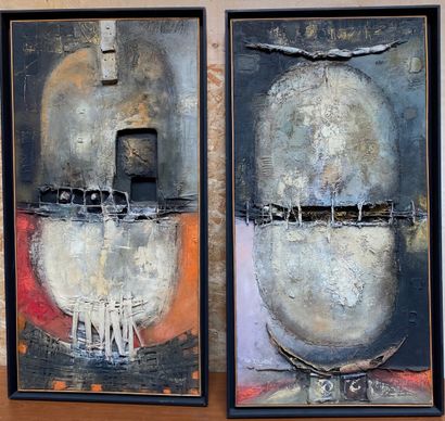 null Philippe RILLON (Born in 1949)

History of the egg or Totem of the egg, 2006

Triptych

Oil,...