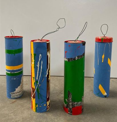 null Marie-Geneviève HAVEL (1931-2017)

Set of sculptures

Oils and collages on cylindrical...