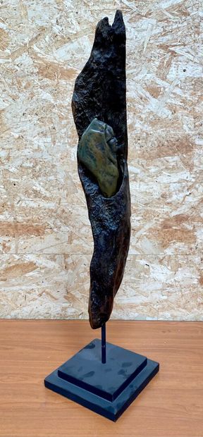 null Laure POLIN ? 

La femme des bois

Epreuve en bois patiné et bronze. Sur un...