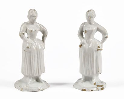 null Delft

Two white glazed earthenware statuettes representing a standing woman...