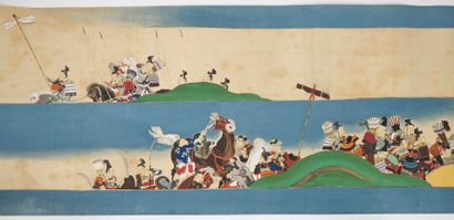 JAPON - Epoque EDO (1603 - 1868) 
Trois rouleaux...