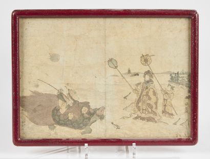 null JAPAN

Utagawa Hiroshige (1797 - 1858)

Oban yoko-e, carp going upstream, from...