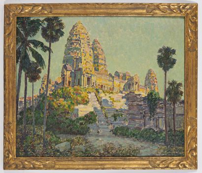 null Augustin CARRERA (1878-1952) 

Angkor, 1912

Oil on canvas titled, dated and...