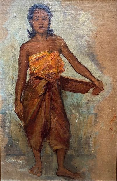null Indochinese school of the 20th century

Woman fishing 

Oil on canvas 

Size...