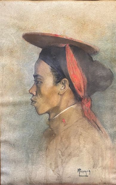 null M. PENNEQUIN ?

Portrait de profil d'une indochinoise 

Pastel signé en bas...