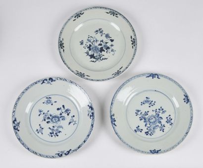 null CHINE

Trois assiettes en porcelaine à décor en bleu sous couverte de branches...