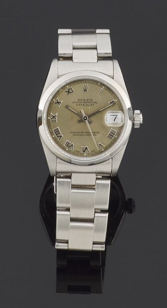 null ROLEX

Datejust

Steel bracelet watch. Smooth bezel. Screw-down crown and caseback....