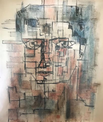null Eric MORISOT (1926-2016)

Visage stylisé 

Pastel sec et encre sur papier

Dim....