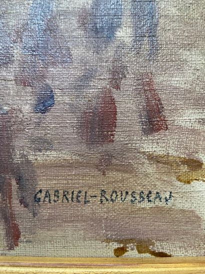 null Gabriel ROUSSEAU

Vue animée de Paris la nuit

Huile sur toile signée en bas...
