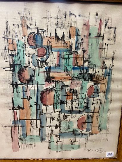null Eric MORISOT (1926-2016)

Composition abstraite

Aquarelle et encre sur papier...