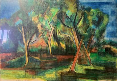 null Eric MORISOT (1926-2016)

Forêt

Pastel sur papier signée et datée "75" bas...