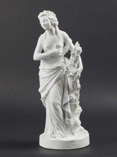 null SÈVRES

Hard porcelain biscuit figure representing Friendship, a young woman...