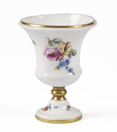 null SÈVRES

A Parseval soft porcelain vase of Medici form with polychrome decoration...