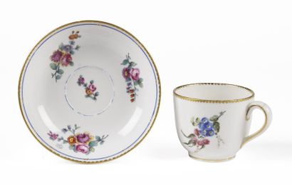 null SÈVRES

Bouillard cup in soft porcelain and a saucer in hard porcelain with...
