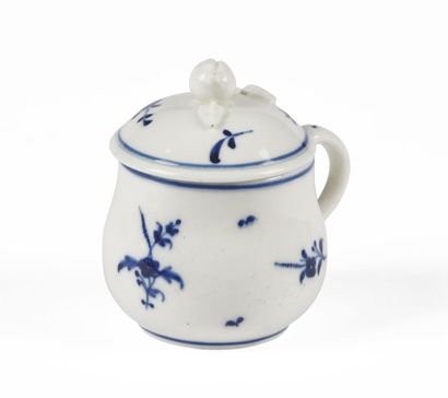 null ARRAS

Covered juice pot in soft porcelain with blue monochrome decoration of...