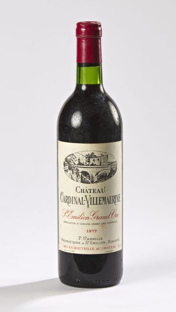 null Château Cardinal- Villemaurine, 1977

Saint emilion 

Grand cru 

Légèrement...