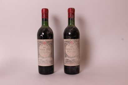 Château GAZIN 1964 
Pomerol. 
Deux bouteilles...