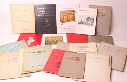 null NOMBREUX CATALOGUES DE VENTE : 

spécialités diverses (Tableaux anciens, Objets...