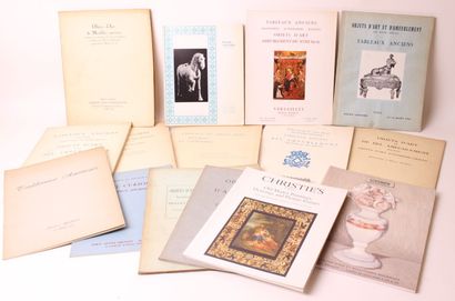 null NUMEROUS SALES CATALOGUES: 

various specialities (Old paintings, Works of art,...