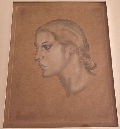 null Tsuguharu FOUJITA (1886 - 1968)

Portrait of a woman in profile, circa 1927...