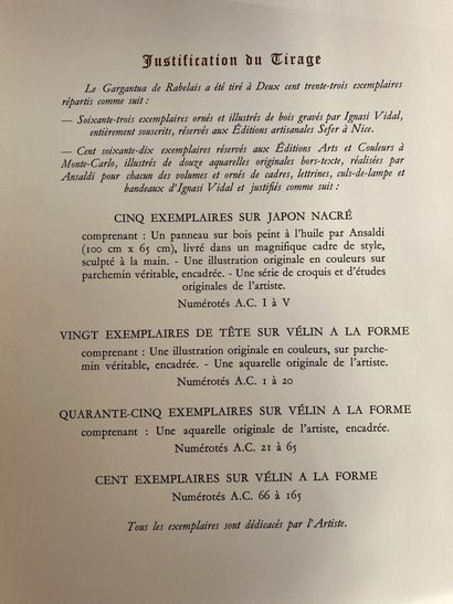 null François RABELAIS

Set of volumes, some of them illustrated, including Gargantua...