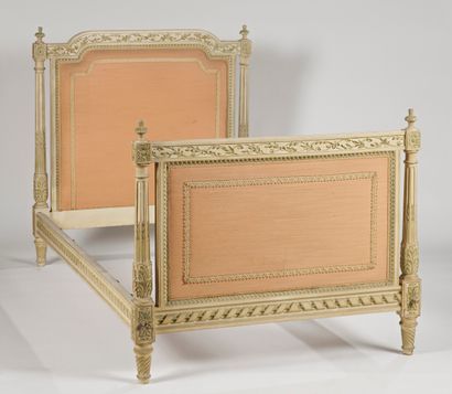 null A Louis XVI style wood bed