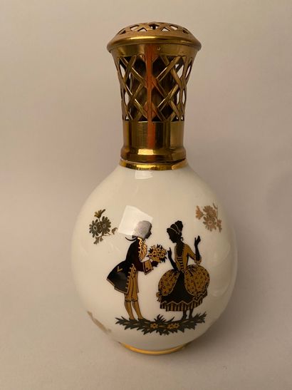 null Camille THARAUD (1878-1956) for LIMOGES 

Shepherd's perfume burner lamp in...