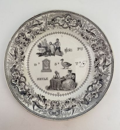null CHOISY LE ROI

Seven plates in fine earthenware with printed decoration in black...