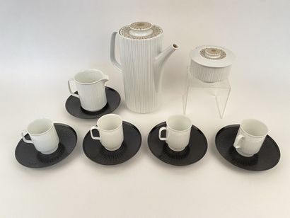 null ROSENTHAL - GERMANY Tappio Wirkala 

Porcelain coffee set including a coffee...