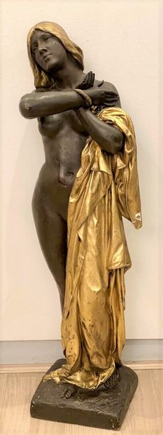 null Edmond LEFEVER (1839 -1911)

Esclave d'amour

Epreuve en plâtre à patine brune...