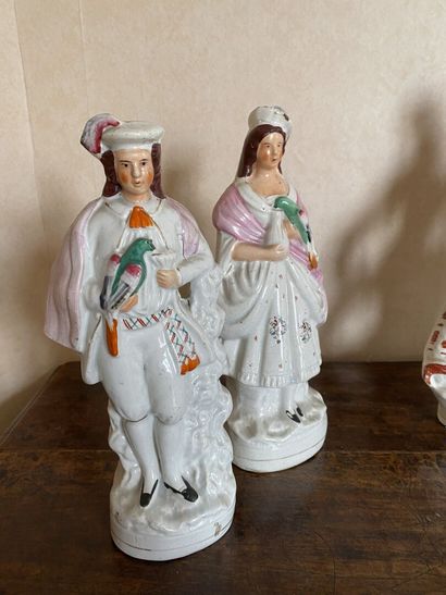 null STARFFORDSHIRE

Set of four polychrome earthenware figurines featuring characters,...