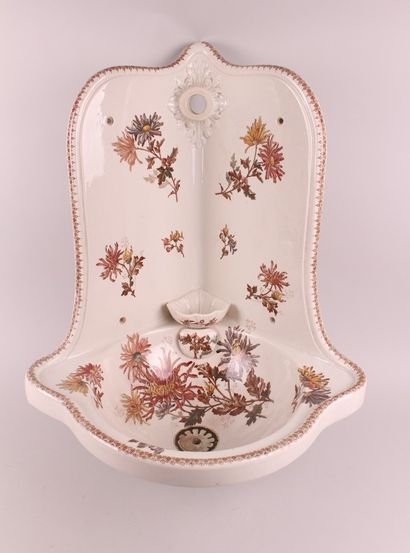 null CHOISY LE ROI

Wall fountain in enamelled ceramic with floral decoration Art...