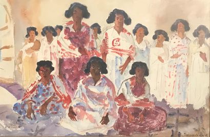 null Suzanne FREMONT (1876-1962)

Assembly of women

Watercolor, signed and dated...
