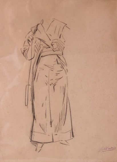 null Georges CLAIRIN (1843-1919)

Esquisse pour un kimono

Crayon sur papier. Porte...