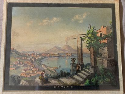 null Italian school in the taste of Neapolitan gouaches (XXth) 

Naples

Gouache

18,5...