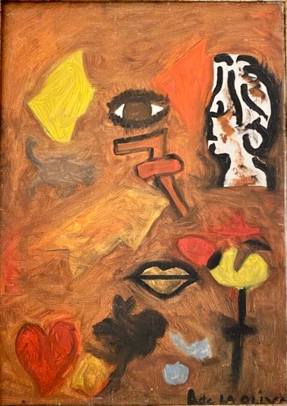 null School of the XXth century 

Composition

Oil on canvas signed lower right "A....