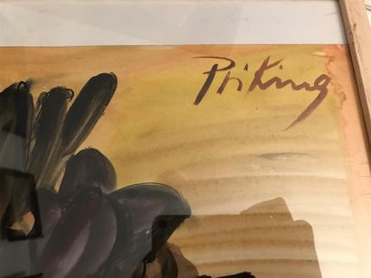 null Franz PRIKING (1929-1979)

The Thistles, 1965

Watercolour signed upper right...
