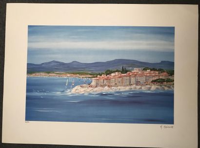 null Anne-Marie BRIANTE (XX)

Mediterranean landscape

Lithograph in colors, numbered...