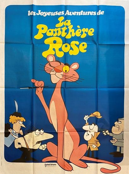 null Poster "The joyful adventures of the Pink Panther".

Printed by Les établissements...