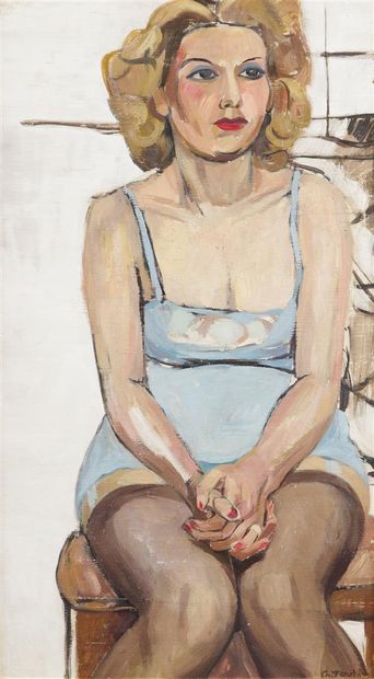 null Georges JOUBIN (1888-1983)

Modèle assise en déshabillé

Huile sur panneau,...