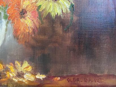 null Olga BOUVOT (XIX-XXe)

Bouquet de fleurs 

Huile sur toile

46 x 38 cm